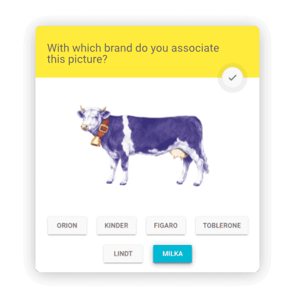 A questionnaire about Milka's brand symbol – a lilac Simmental cow with a bell around her neck